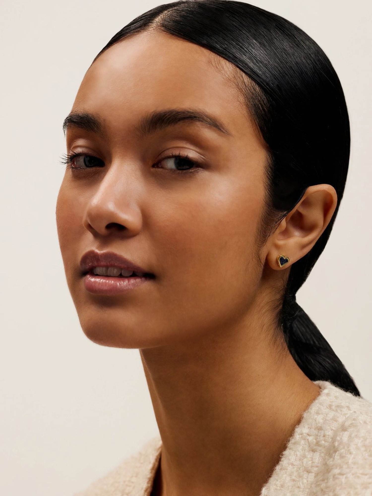 Ted Baker MORLIA: Monogram Heart Stud Earrings