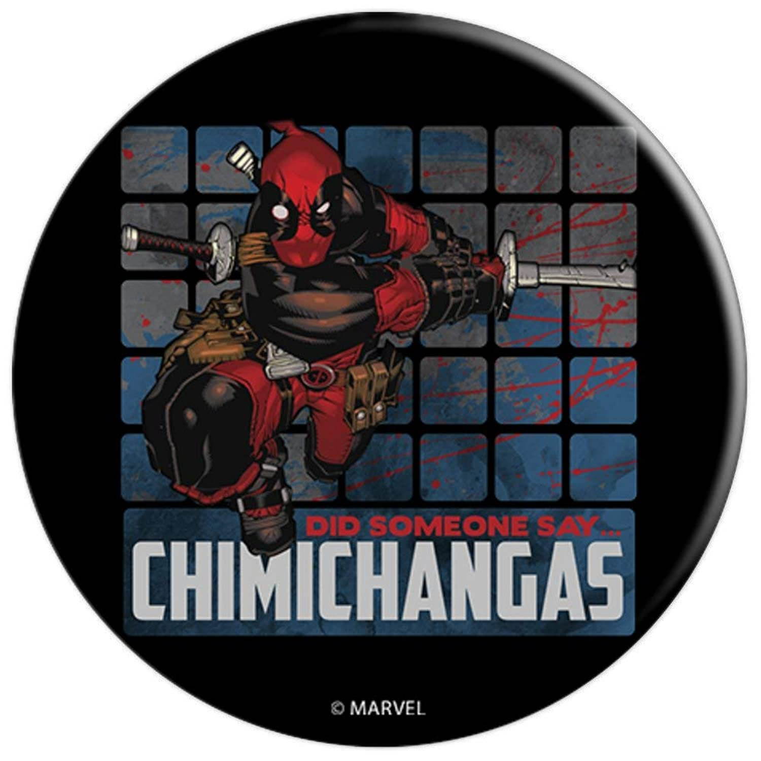 Marvel Deadpool Did Someone Say Chimichangas PopSockets Grip and Stand for Phones and Tablets