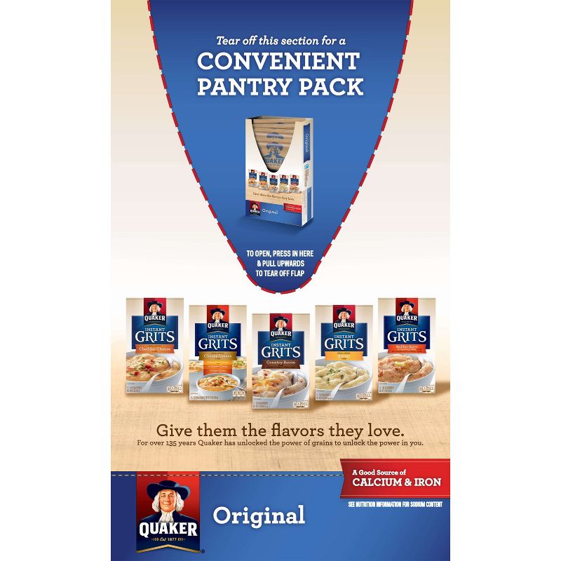 Quaker Instant Grits Original Packets - 12ct