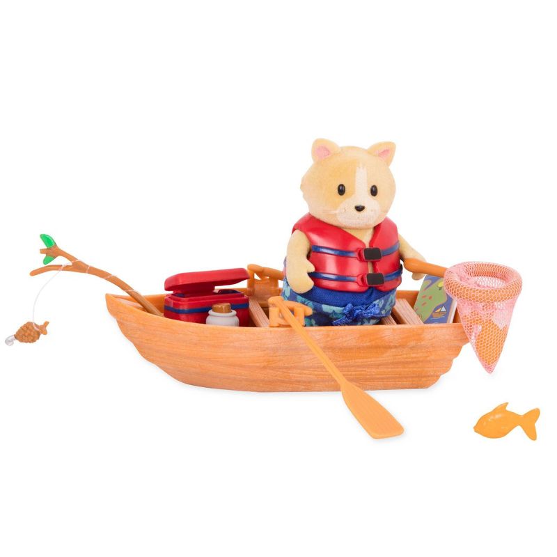 Li'l Woodzeez Miniature Playset with Animal Figurine 13pc - Boating Set?