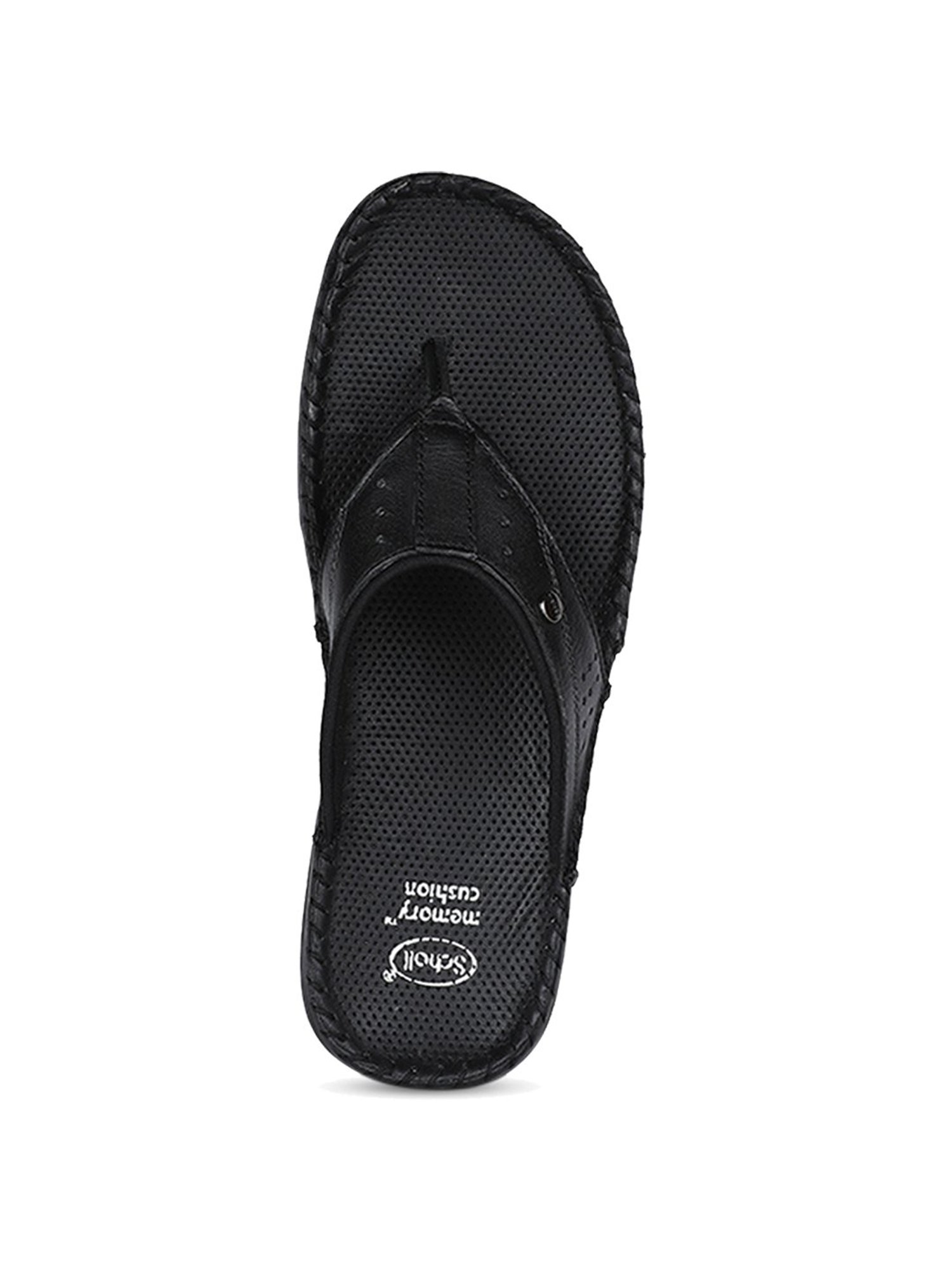 Scholl by Bata Men's Black Thong Sandals