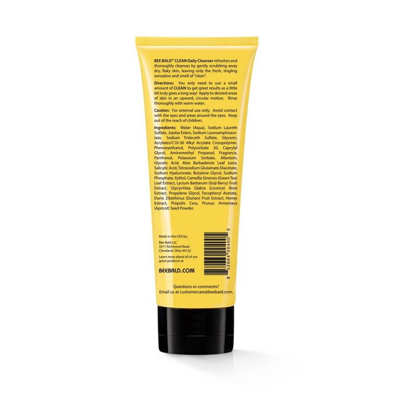 Bee Bald Clean Head and Face Daily Cleanser - 4 fl oz