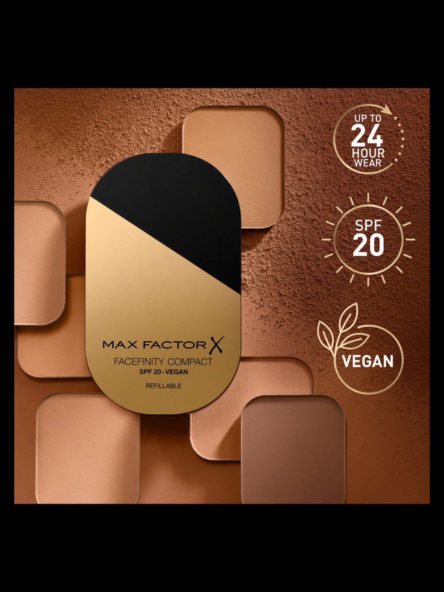 Max Factor Facefinity Compact Foundation SPF 20 083 Warm Toffee - 10 gm