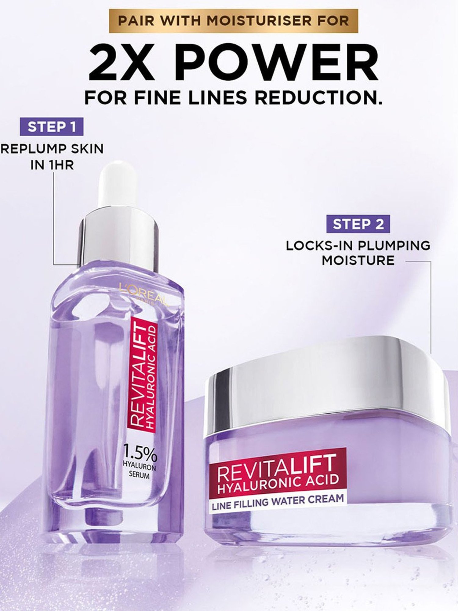 L'Oreal Paris Revitalift Hydrating Serum with 1.5% Hyaluronic Acid - 15 ml