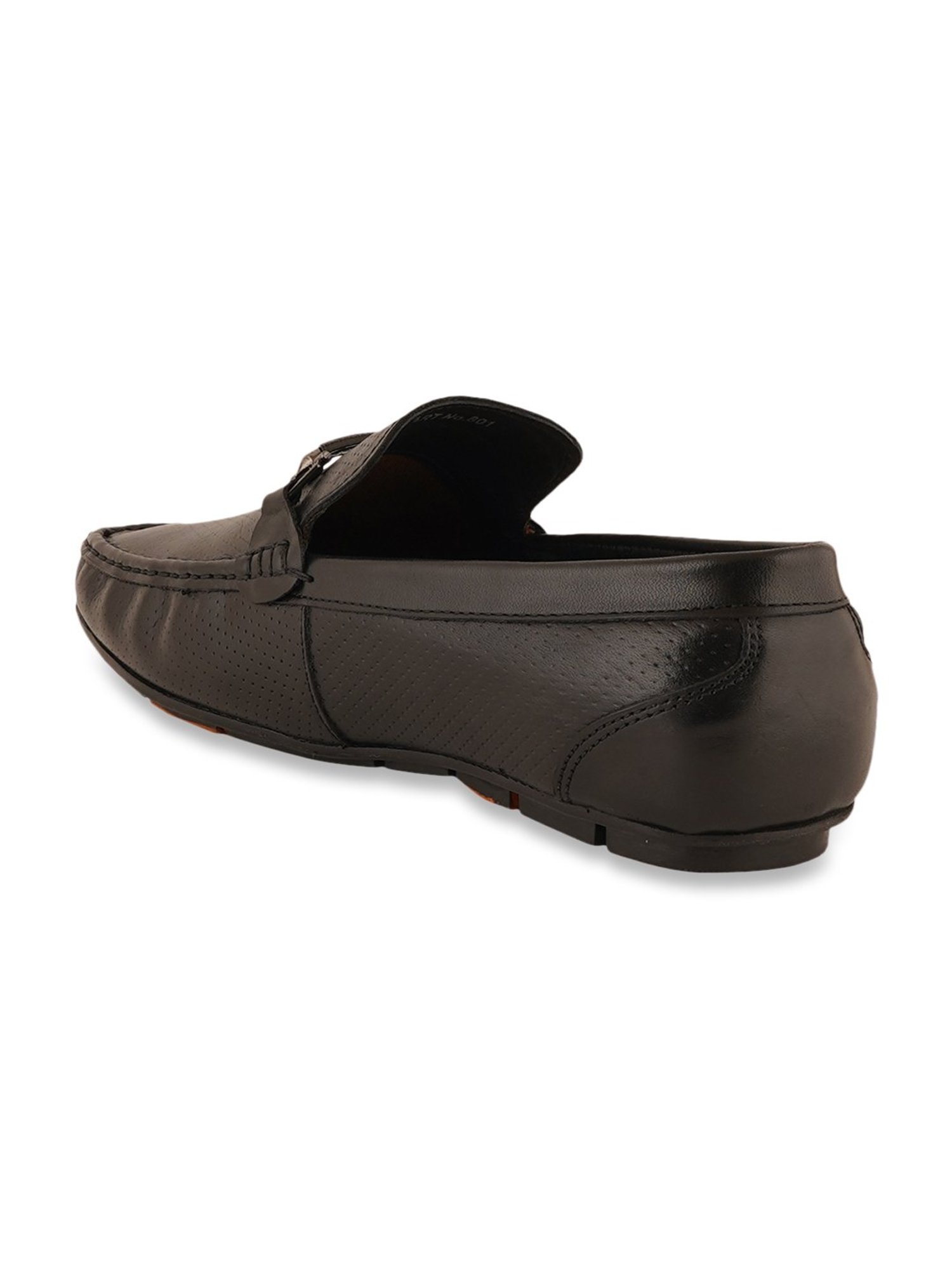 Pelle Albero Men's Black Casual Loafers