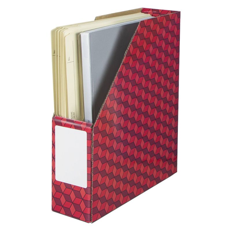 Storex 6ct Corrugated Magazine Files - Multicolor