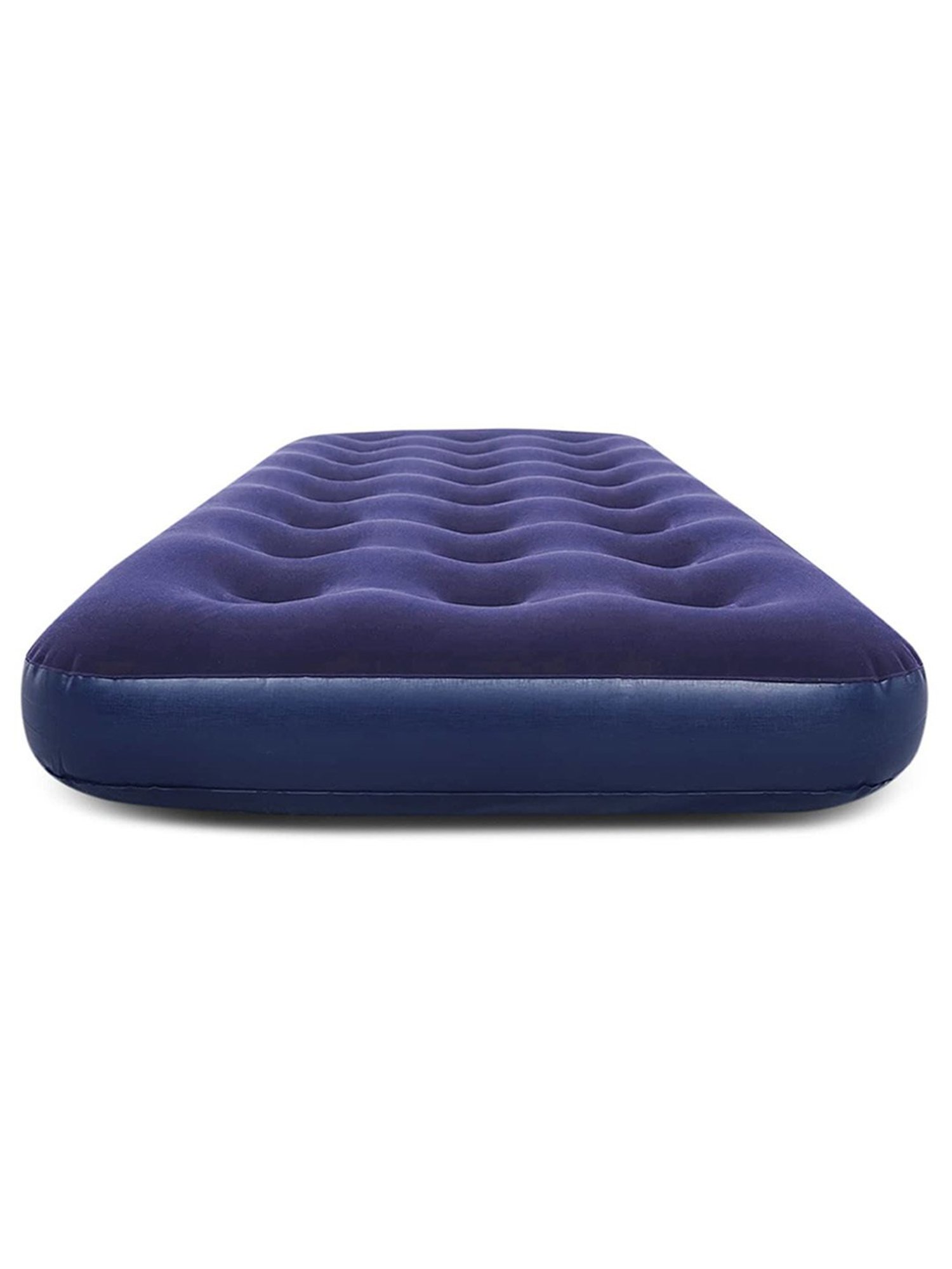 Vector X Camping-Tracking Inflatable Air Bed Mattress with Foot Pump (Blue) Size - 191x73 cm