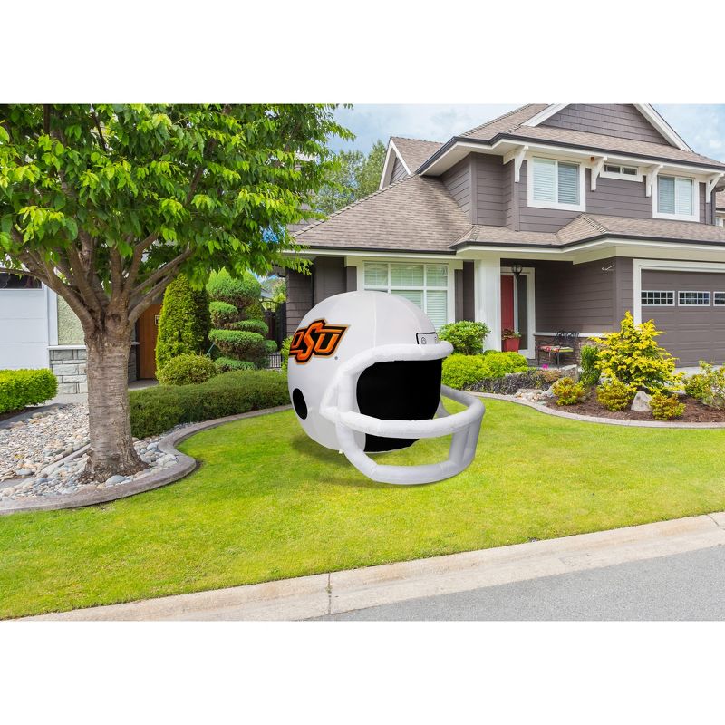 Fabrique NCAA Oklahoma State Team Inflatable Helmet   4 ft., 4 ft Tall, White