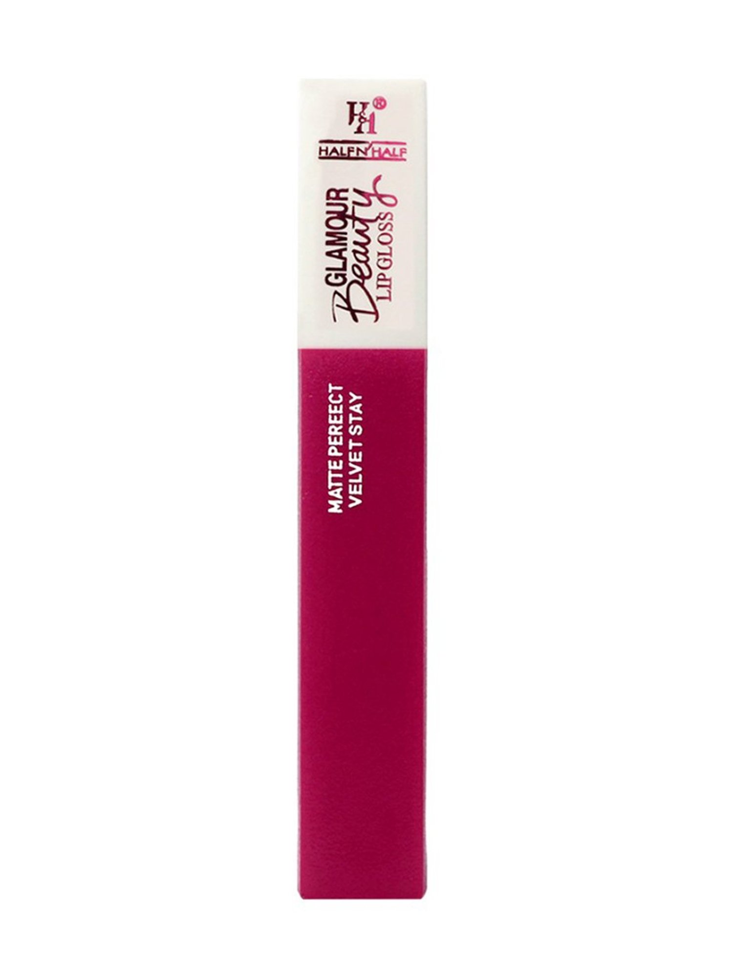Half N Half Glamour Beauty Matte Perfect Velvet Stay Lip Gloss 10 Fuchsia Pink - 5 ml
