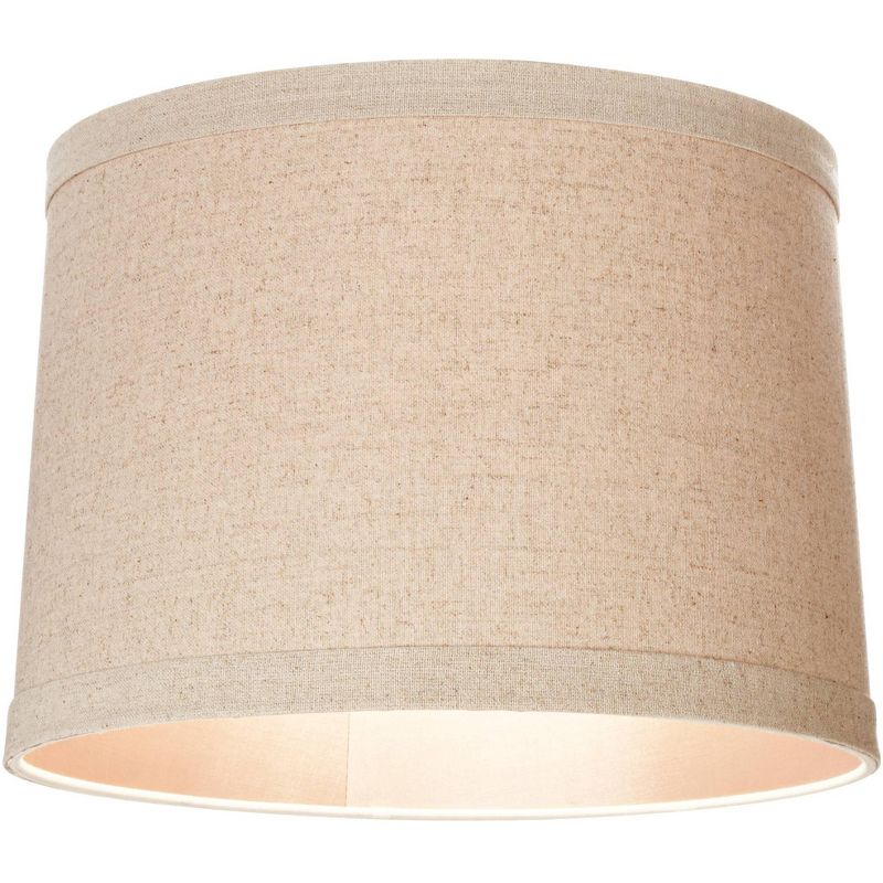 Springcrest Set of 2 Natural Linen Drum Shades 13x14x10 (Spider)