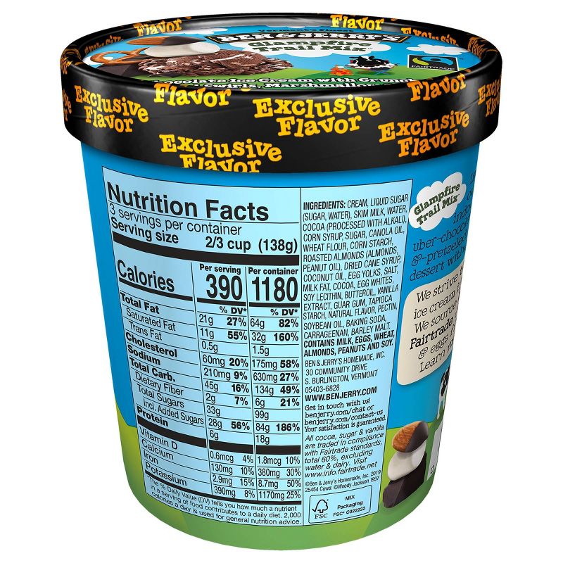 Ben & Jerry's Glampfire Trail Mix Ice Cream - 1pt
