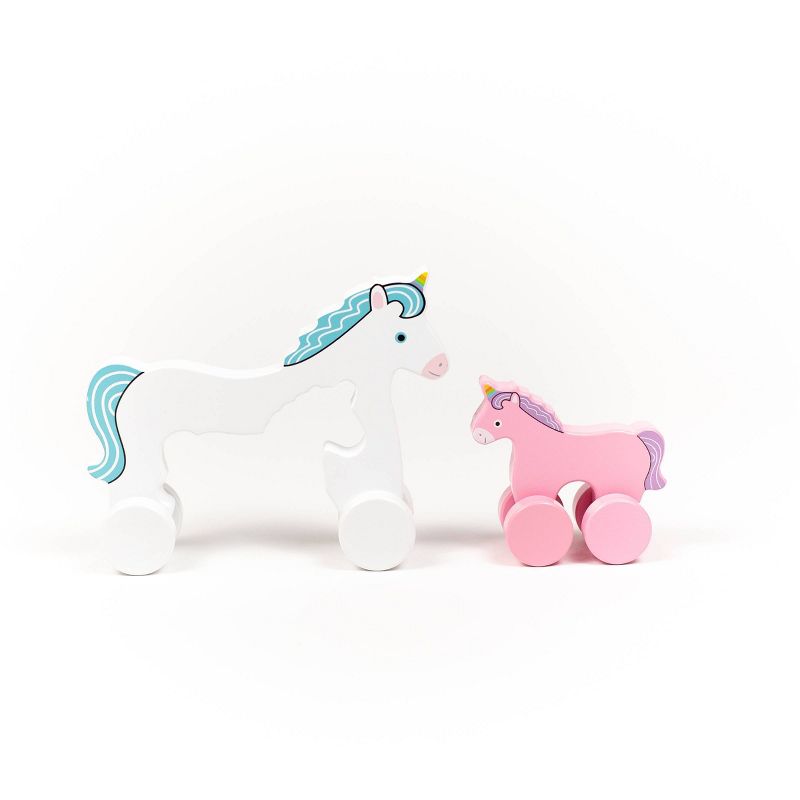 Big and Little Push/Pull Toddler Unicorn Toy