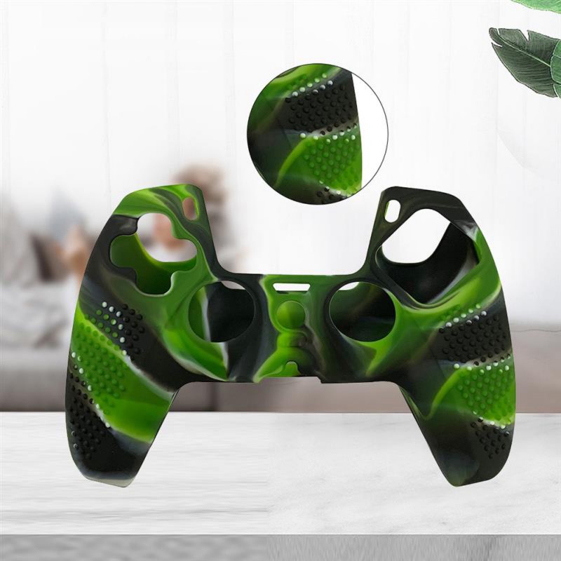 For PS5 Gamepad Silicone Protective Cover For SONY Playstation 5 Wireless Controller Protection Case With Non-slip Particles