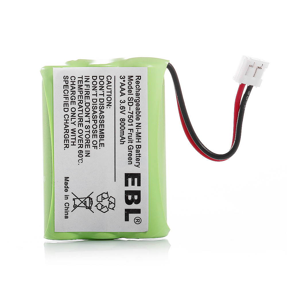 EBL 3 Pack 3.6V 800MAH  NiMH Rechargeable Cordless Phone Battery for Motorola MD-4260 MD-7101 MD-7151 MD-7161 MD-7250 and More
