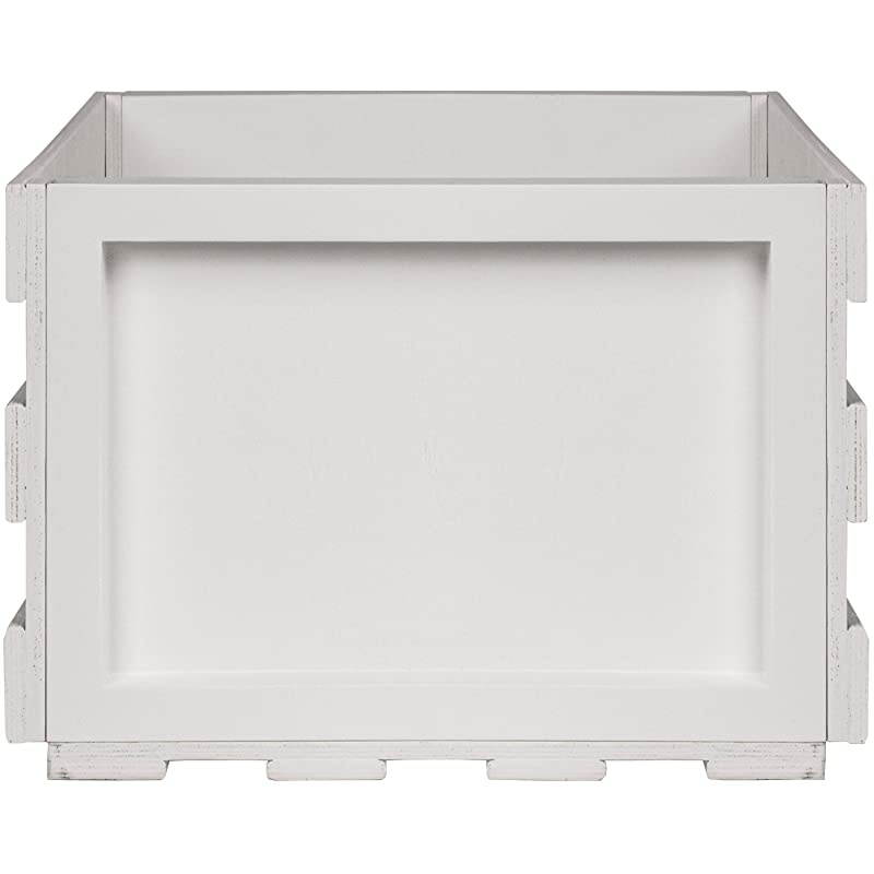 AC1004AWH Record Storage Crate Holds up to 75 Albums White
