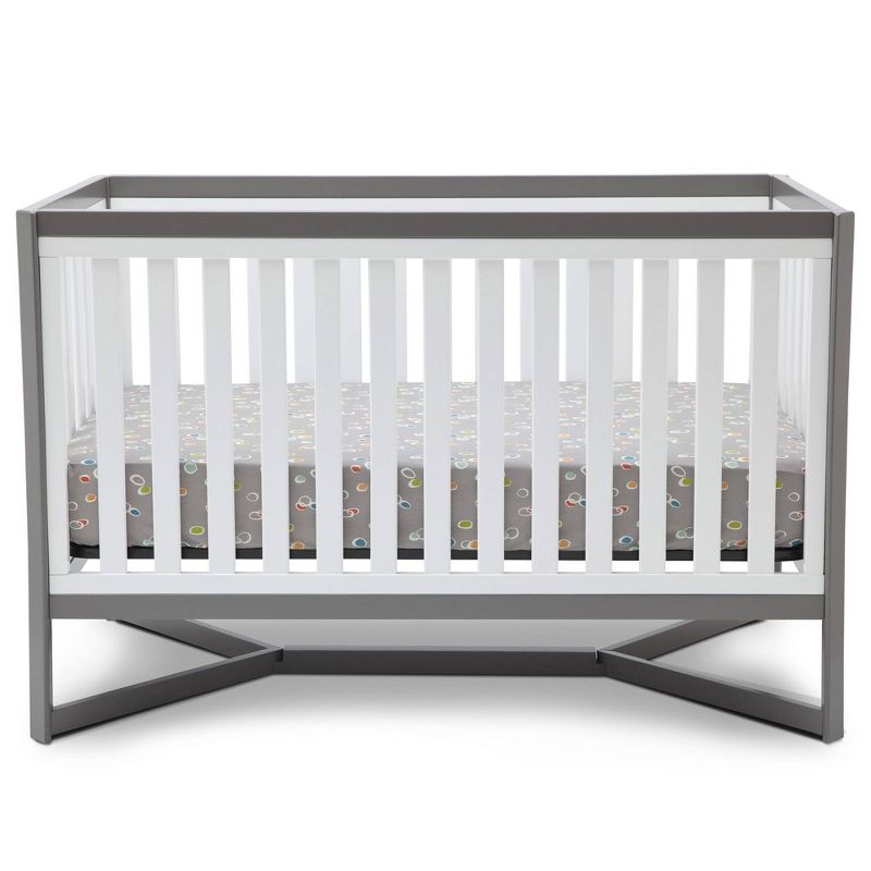 Delta Children Tribeca 4-in-1 Convertible Crib - White/Gray
