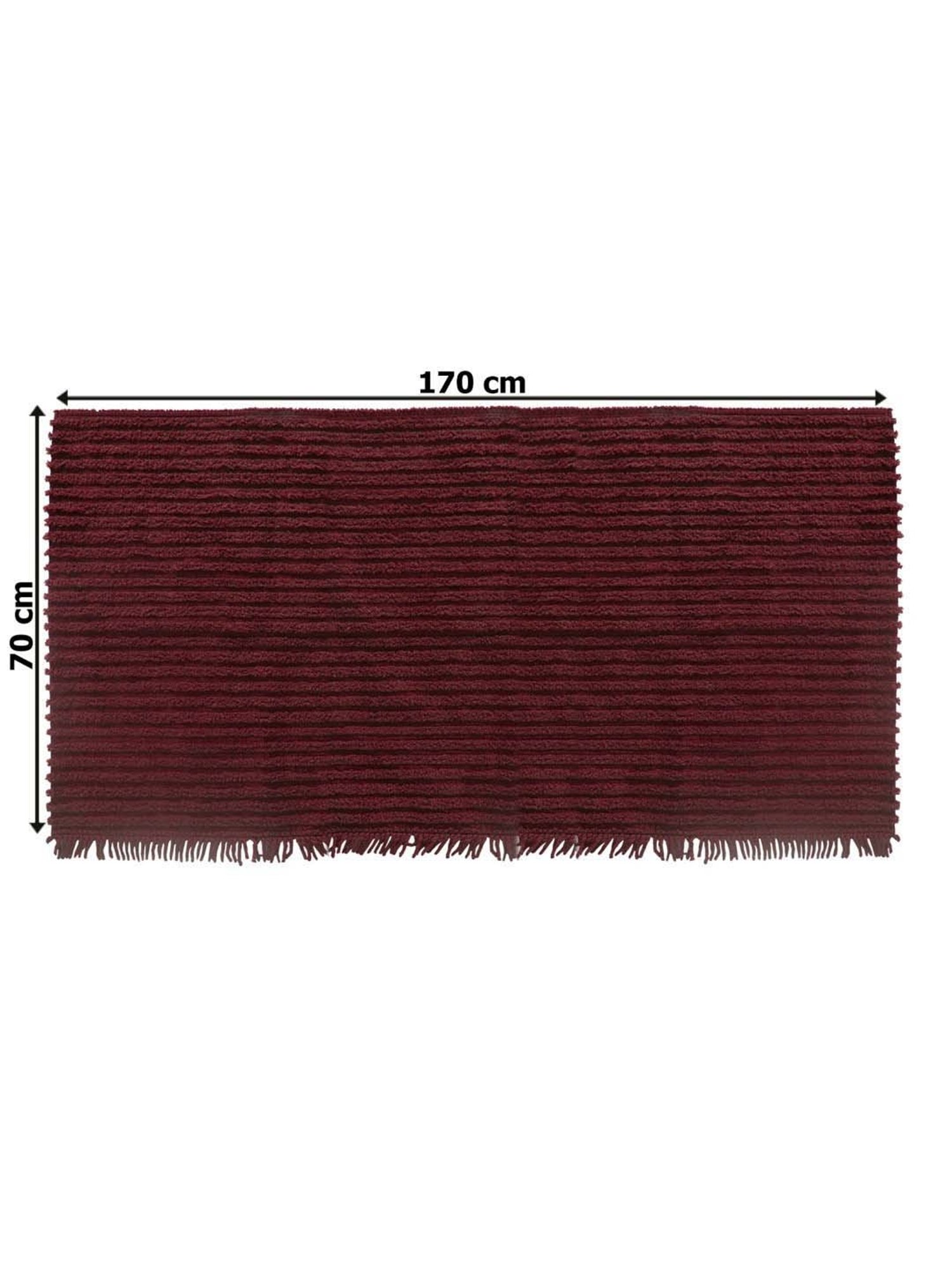 Saral Home Easy Living Maroon Microfiber Axis Sofa Cover Set