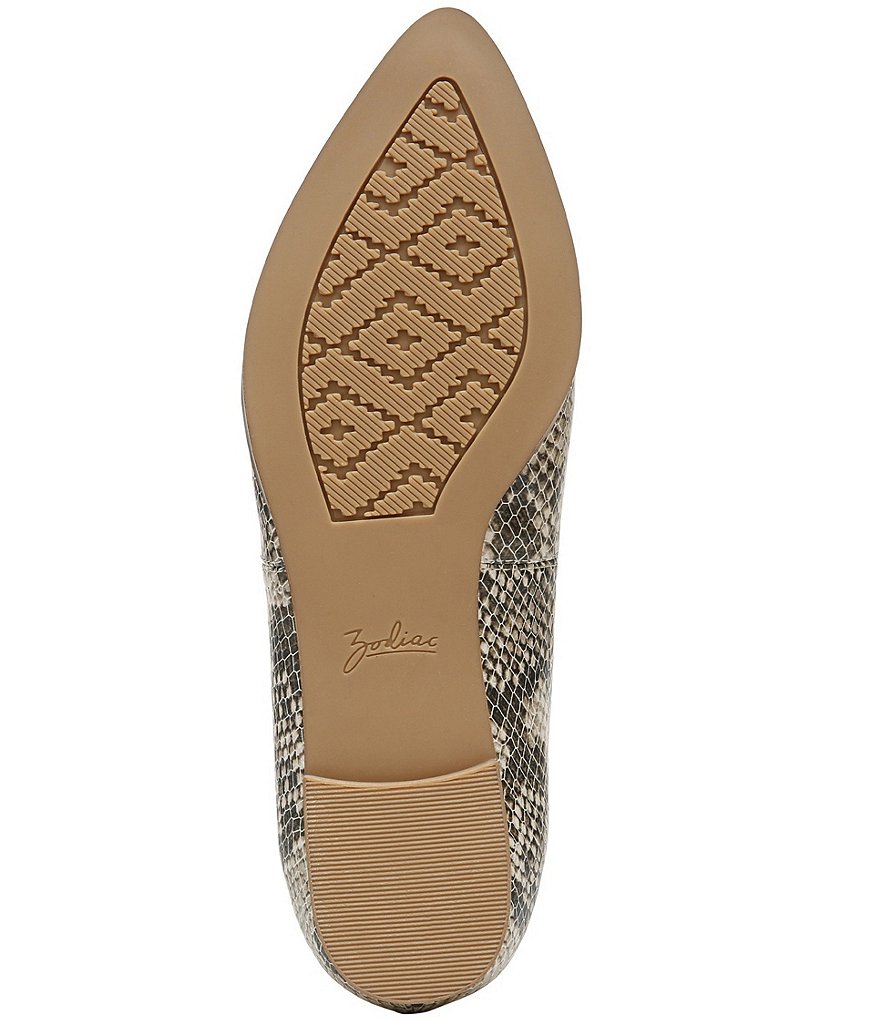 Zodiac Hill Snake Print Slip-On Flats