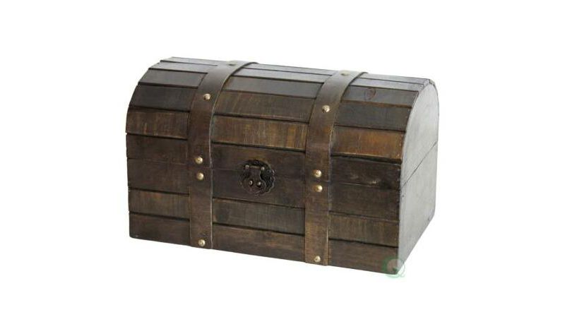Quickway Imports Old Style Barn Wood Trunk