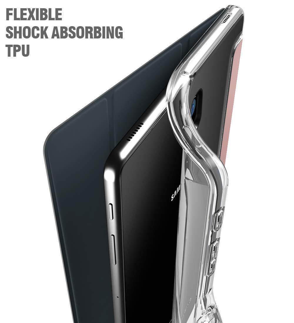 Galaxy Tab S4 10.5 Tablet Case,Poetic Tri-fold Leather Flip Cover Rose Gold