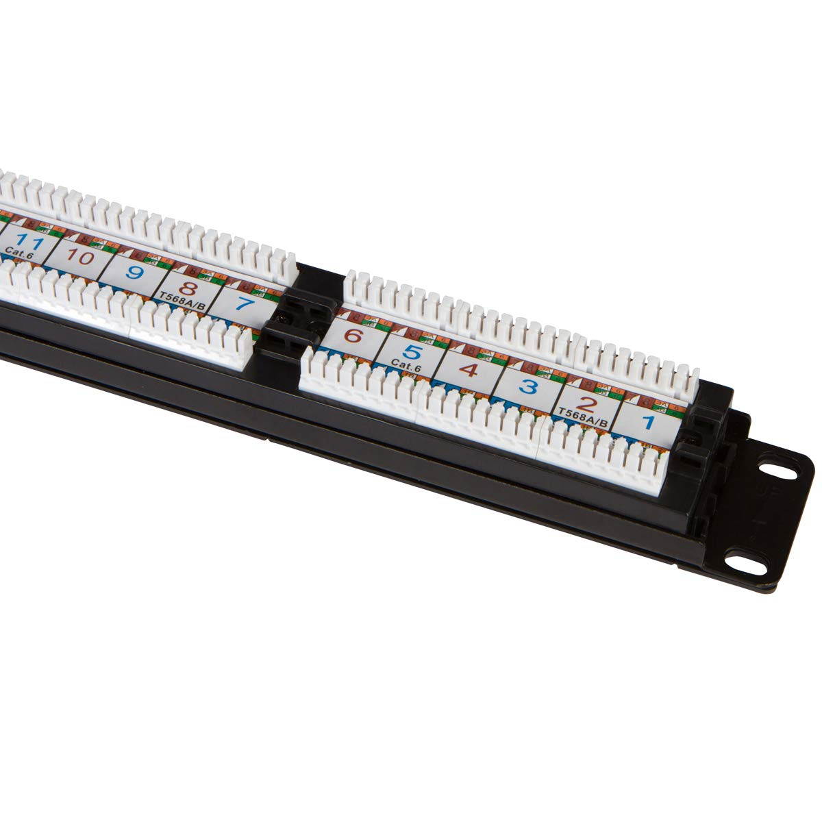 Buyer's Point 24 Port Cat6 Patch Panel with Punch Down Tool and Cable Management System Pack of 5