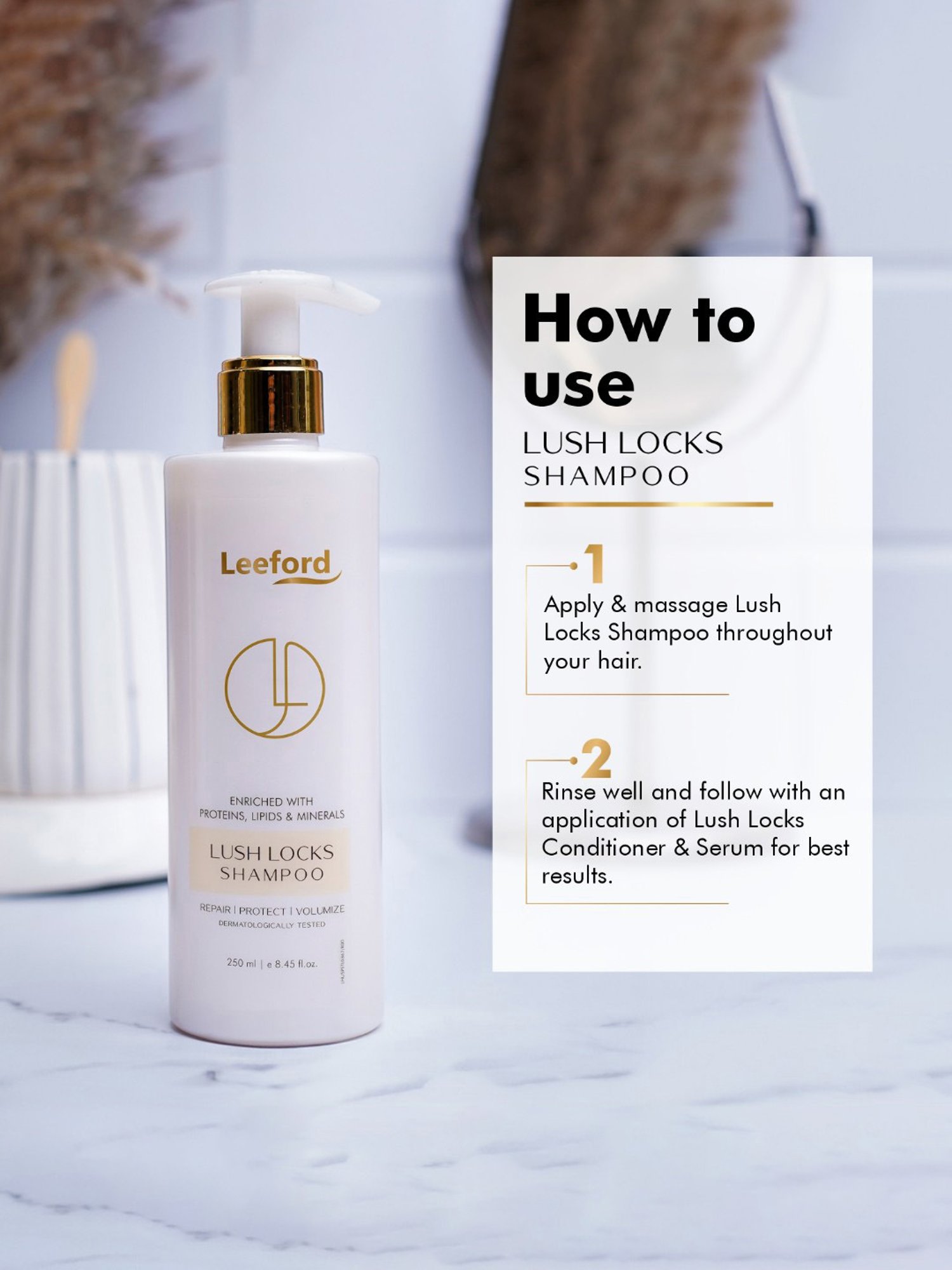 Leeford Lush Locks Hair Shampoo - 250 ml