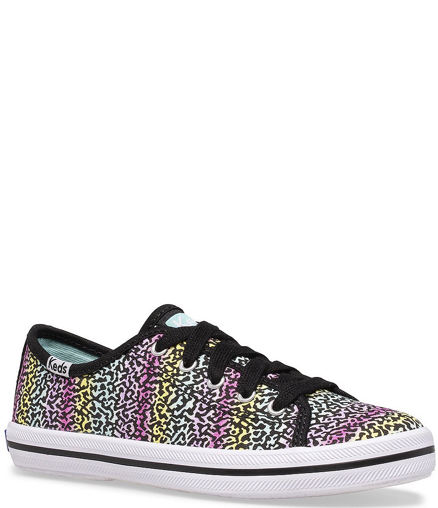Keds Girls' Kickstart Notebook Print Rainbow Lace-Up Sneakers (Youth)