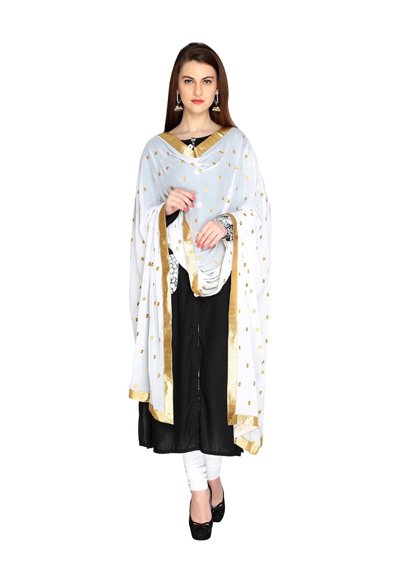 Dupatta Bazaar White Dupatta