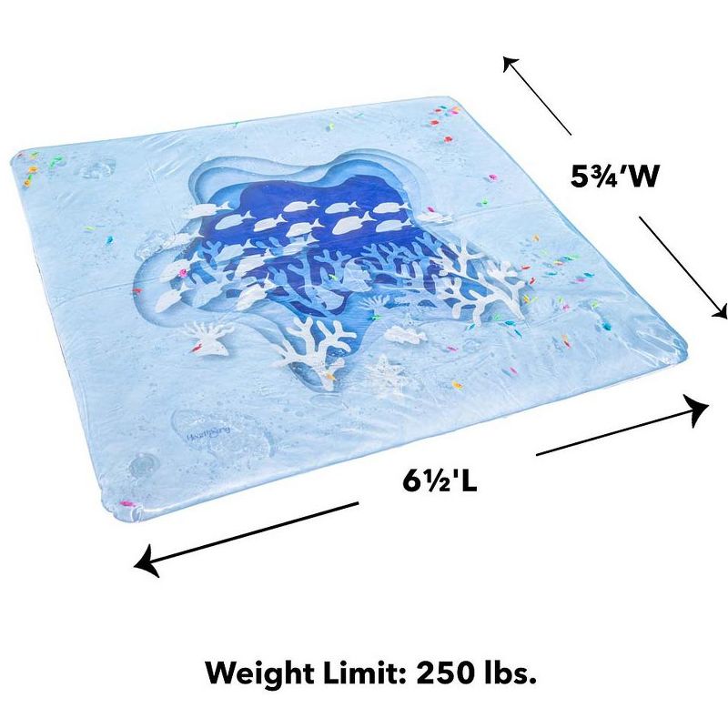 HearthSong - Kids' Super-Sized Coral Reef Water-Filled AquaPod with 36 Colorful Fish