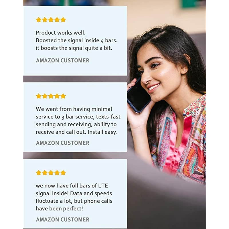 LTE ATT TMobile 65dB 700MHz Cell Phone Signal Booster for Home and Office Band 1217 FDD LTE Mobile Phone Signal Amplifier Including 45 Feet RG58 Cable Repeater Full Kit