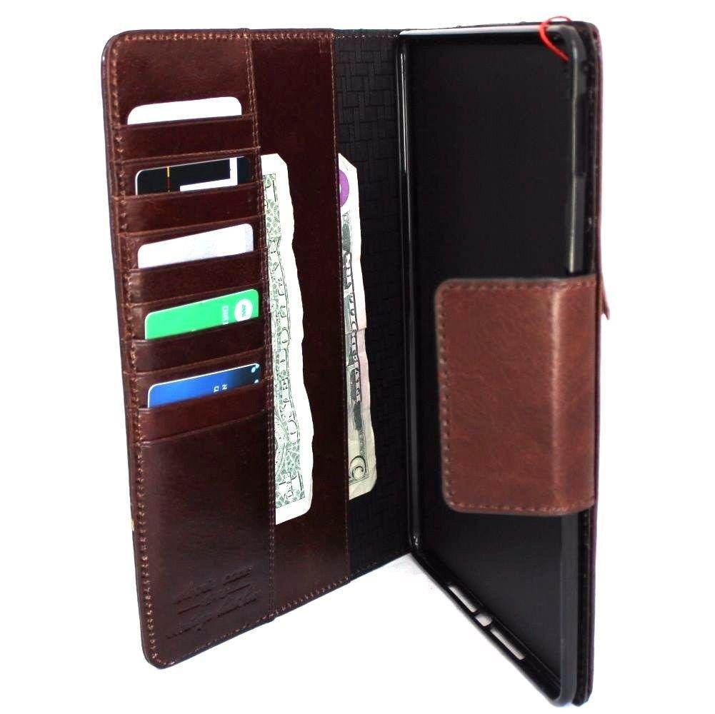 Genuine full Leather Handmade Case for Apple Ipad Air 2 magnet Cover Stand Luxury Credit Cards Slots slim brown A1566 A1567 DavisCase