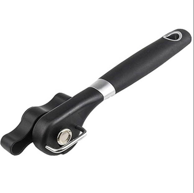 Safe cutting can opener, smooth edge can opener-hand-held can opener, manual can opener, ergonomic smooth edge, food grade stainless steel cutting can opener, suitable for kitchen and dining room