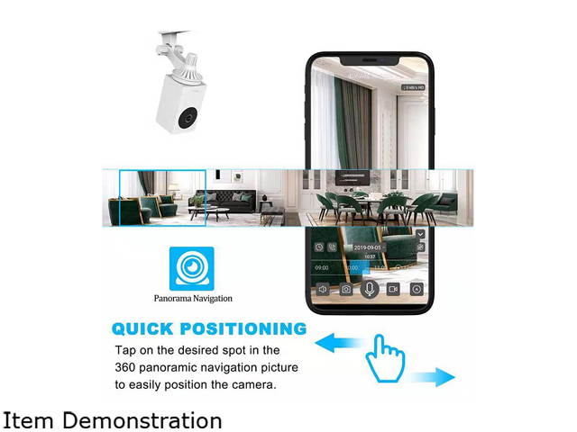 Inland NexHT My Guard Smart 1080P Full HD WiFi Security Camera with Night Vision/Motion Detection/Two-Way Audio/Pan/D-Tilt/D-Zoom/360