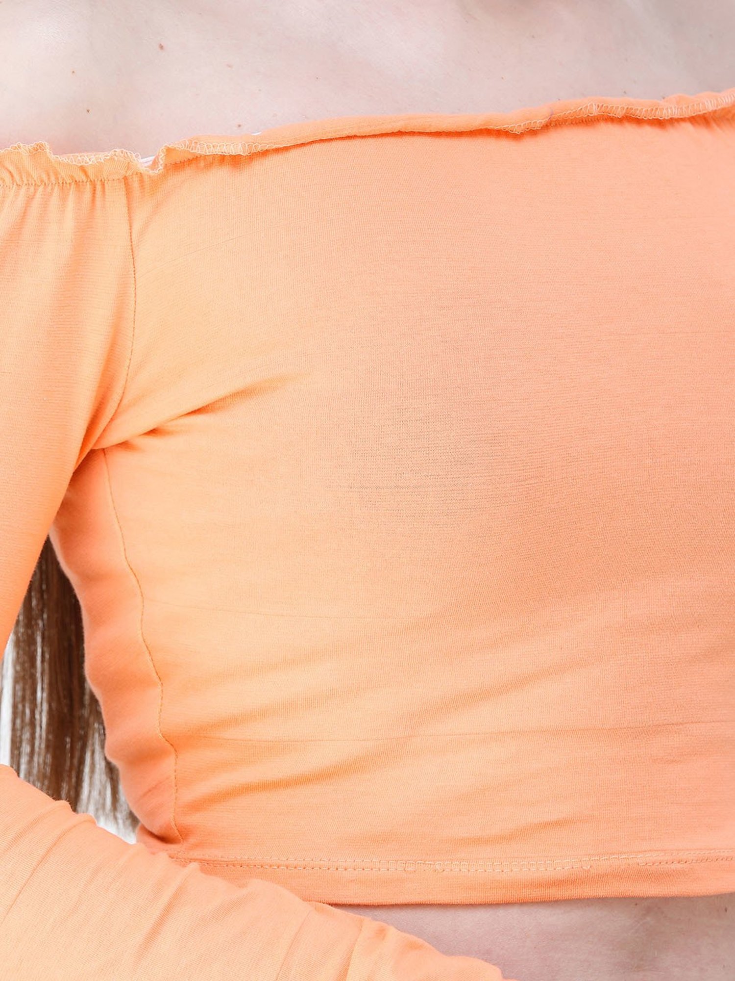 Cation Orange Crop Top