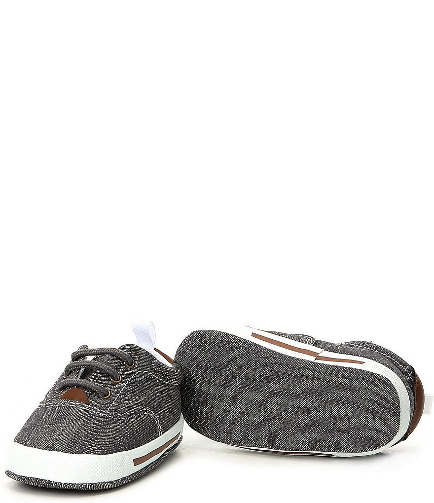 Baby Deer Canvas Lace-Up Crib Shoe Sneakers