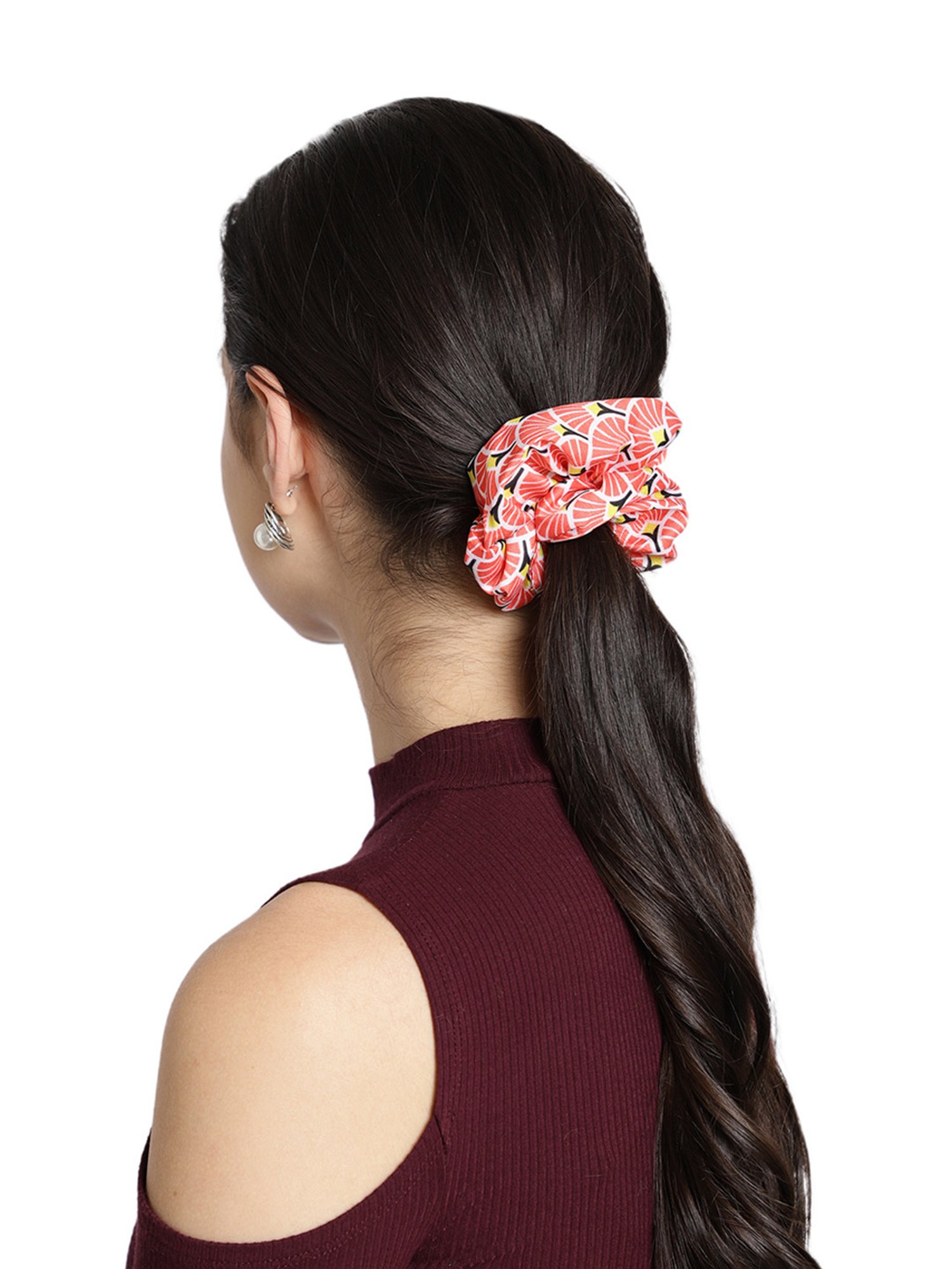 Aditi Wasan Off White Printed Head Bands Pack of 2