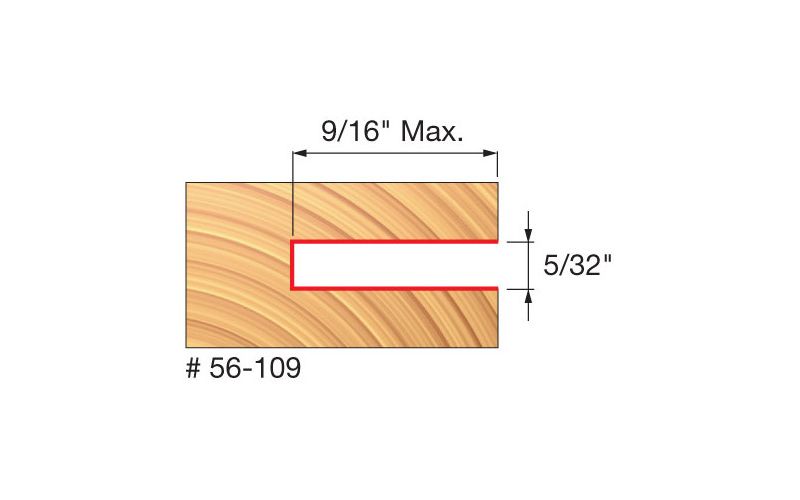 Freud 56-109 2 in. x 5/32 in. 3-Wing Slot Cutter