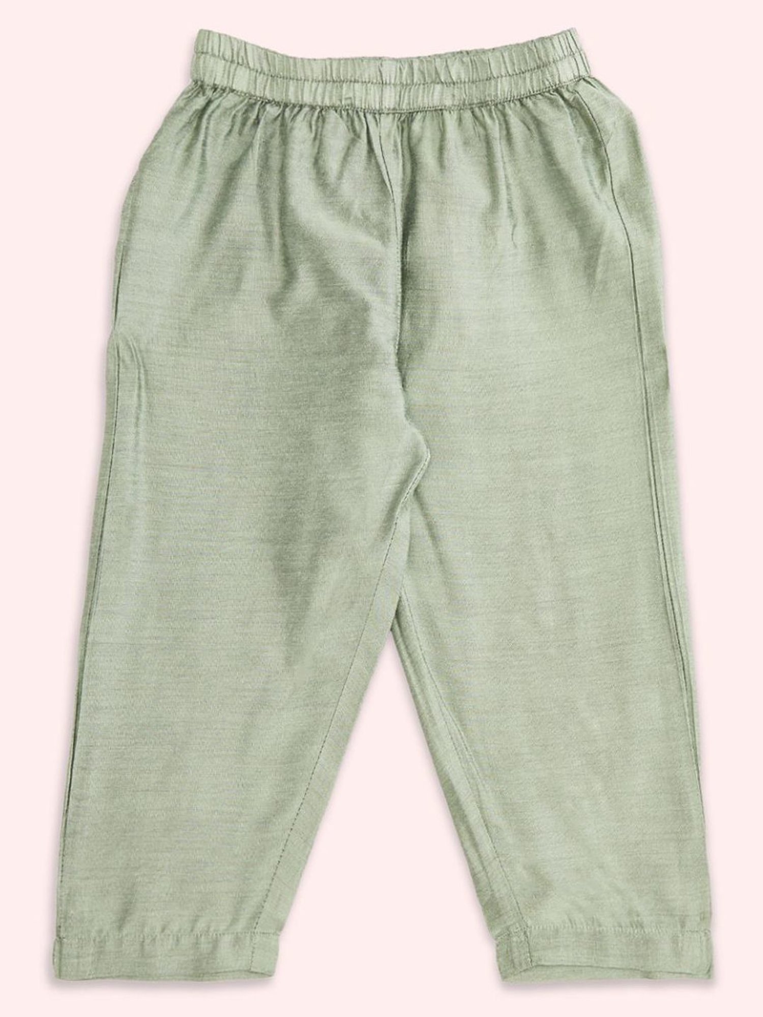 Akkriti by Pantaloons Kids Off-White & Green Printed Kurta Set