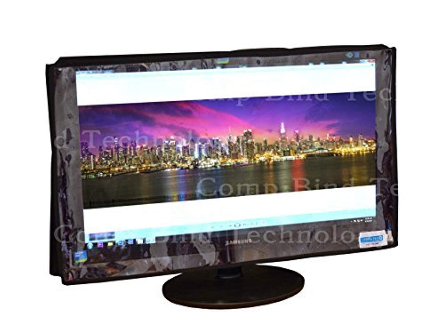 comp bind technology monitor cover clear transparent for dell led hd 27'' monitor, clear transparent dust cover dimensions 25.3