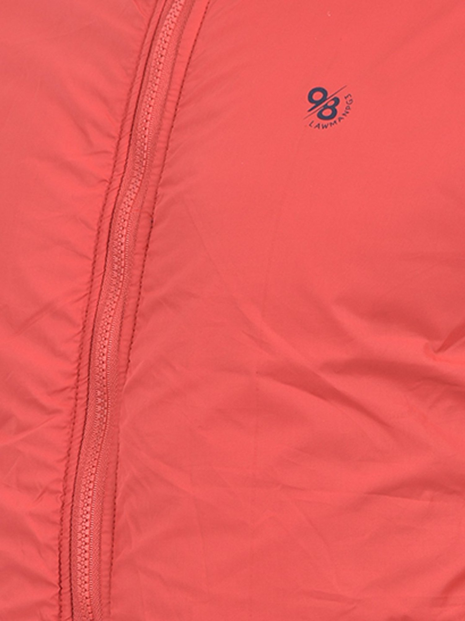 Lawman Pg3 Red & Navy Regular Fit Cotton Reversible Jacket