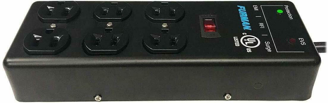 Furman SS-6B-PRO 6-outlet Pro Surge Suppressor Strip with EVS