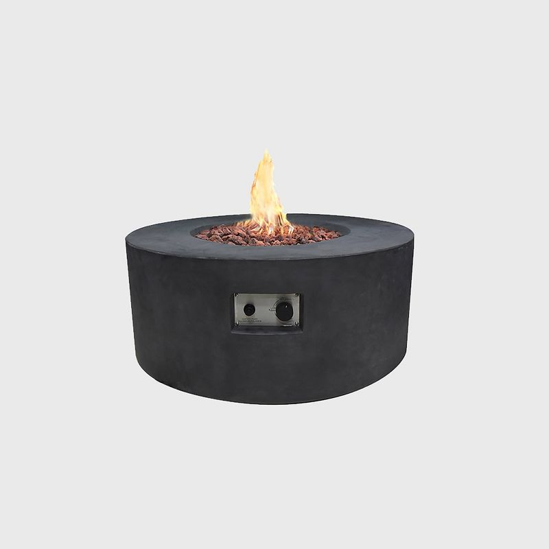 Venice Concrete Propane Fire Table - Black - Modeno