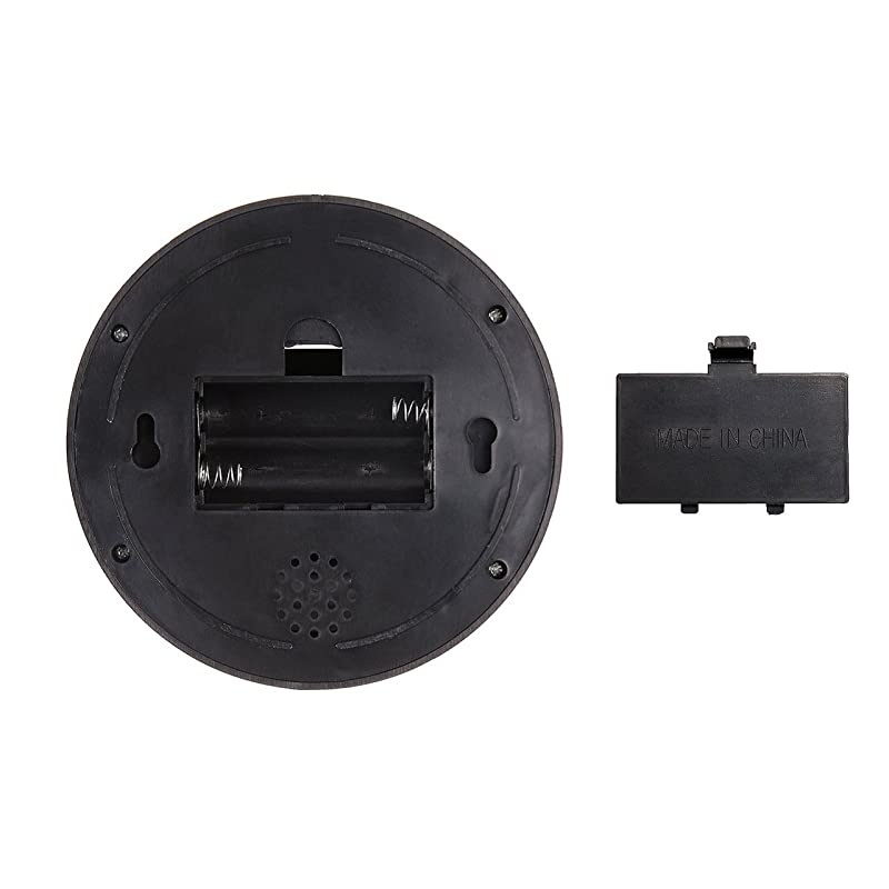 Dummy Fake Security CCTV Dome Camera with Flashing Red LED Light With Security Alert Sticker Decals SD4 4 Packs Black