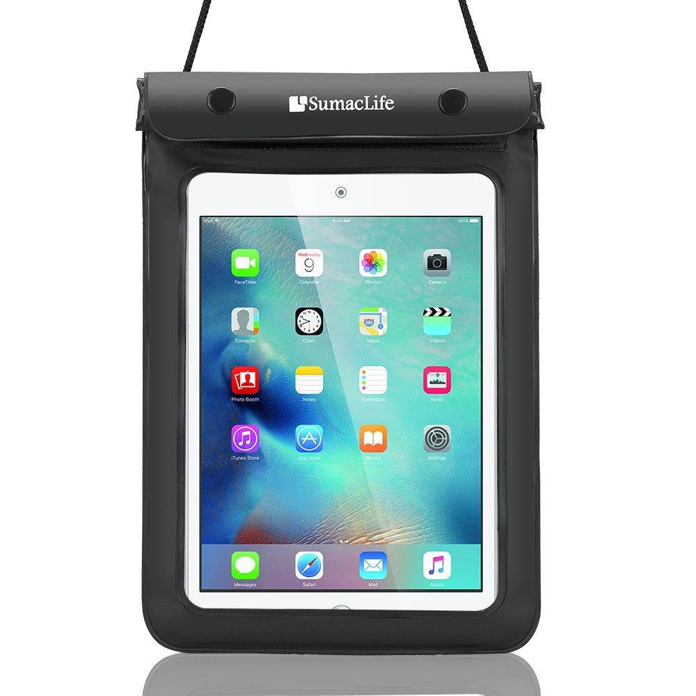 Vangoddy 8 Inch Tablet Waterproof Case Dry Bag (Black) for Lenovo Yoga Tab 3 7 Basic/Tab 2 A7 / Tab 3 7" / Asus ZenPad Z8s / ZenPad 3S 8.0 / ZenPad 3 8.0 / iRulu Walknbook 2Mini 7" / Contixo LA701