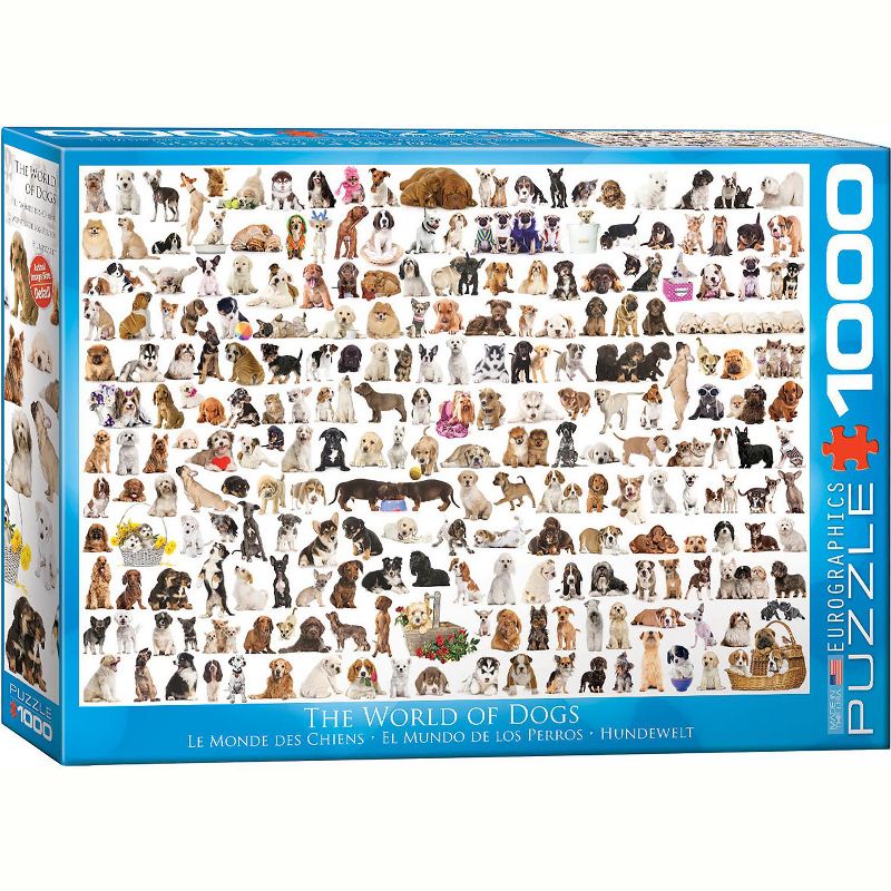 Eurographics Inc. The World of Dogs 1000 Piece Jigsaw Puzzle