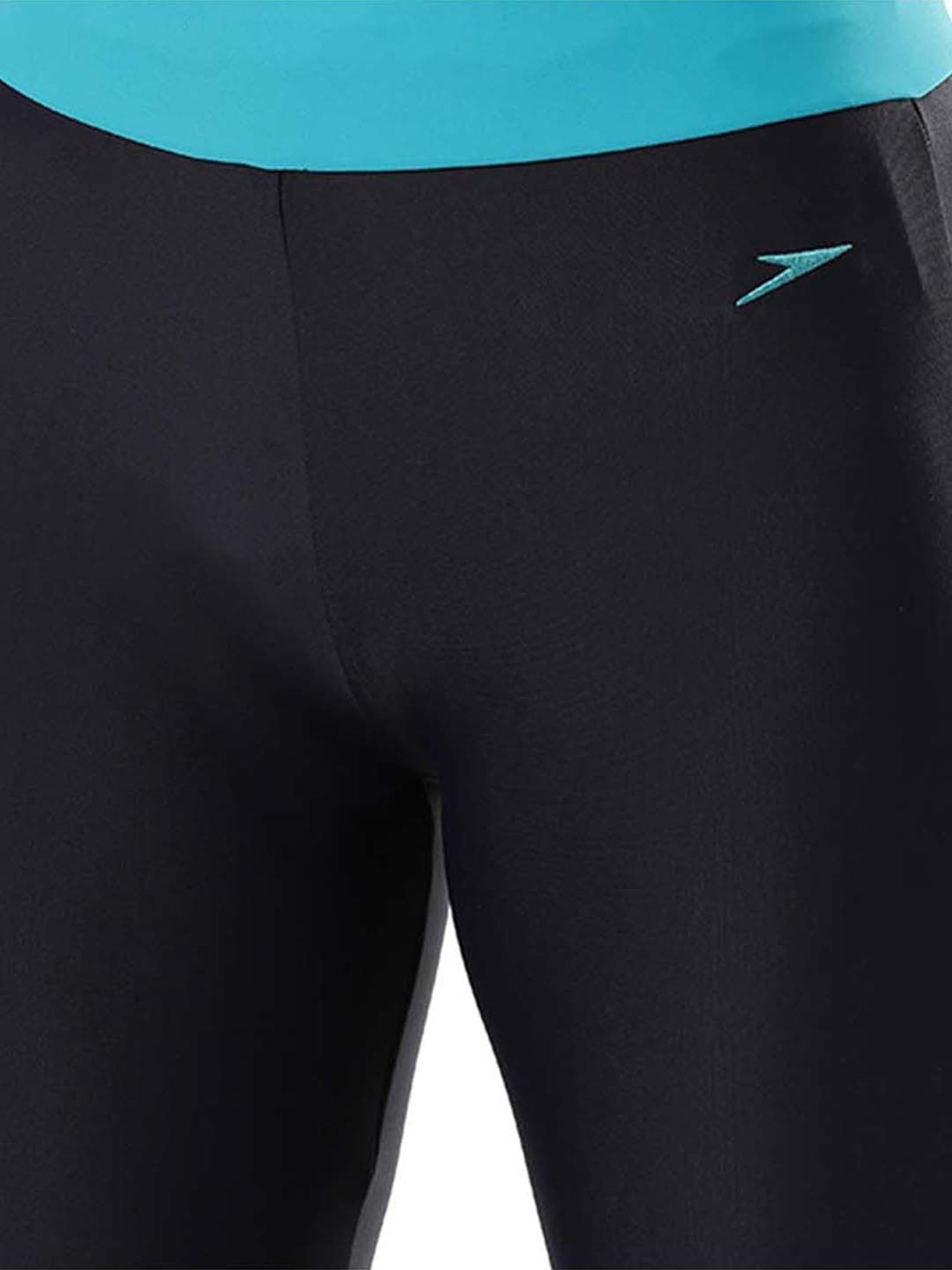 Speedo Navy Self Pattern Swim Leggings