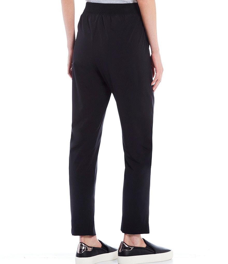 Calvin Klein Pull-On Slim-Leg Slit Hem Detail Pants