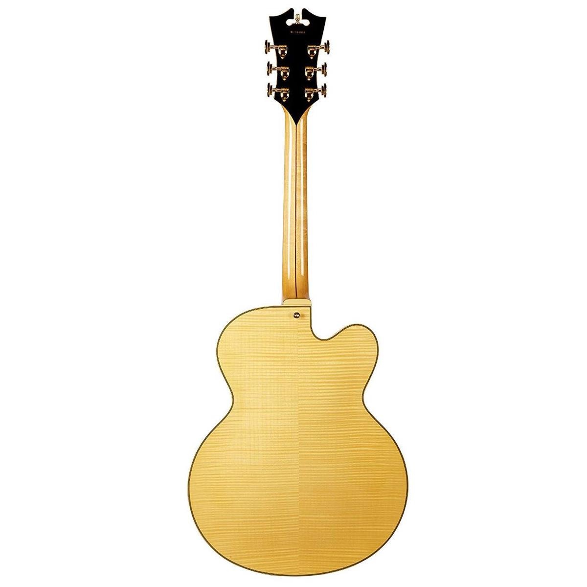 D'Angelico Guitars Excel EXL-1 2018 17" Hollow LH Electric Guitar, Natural