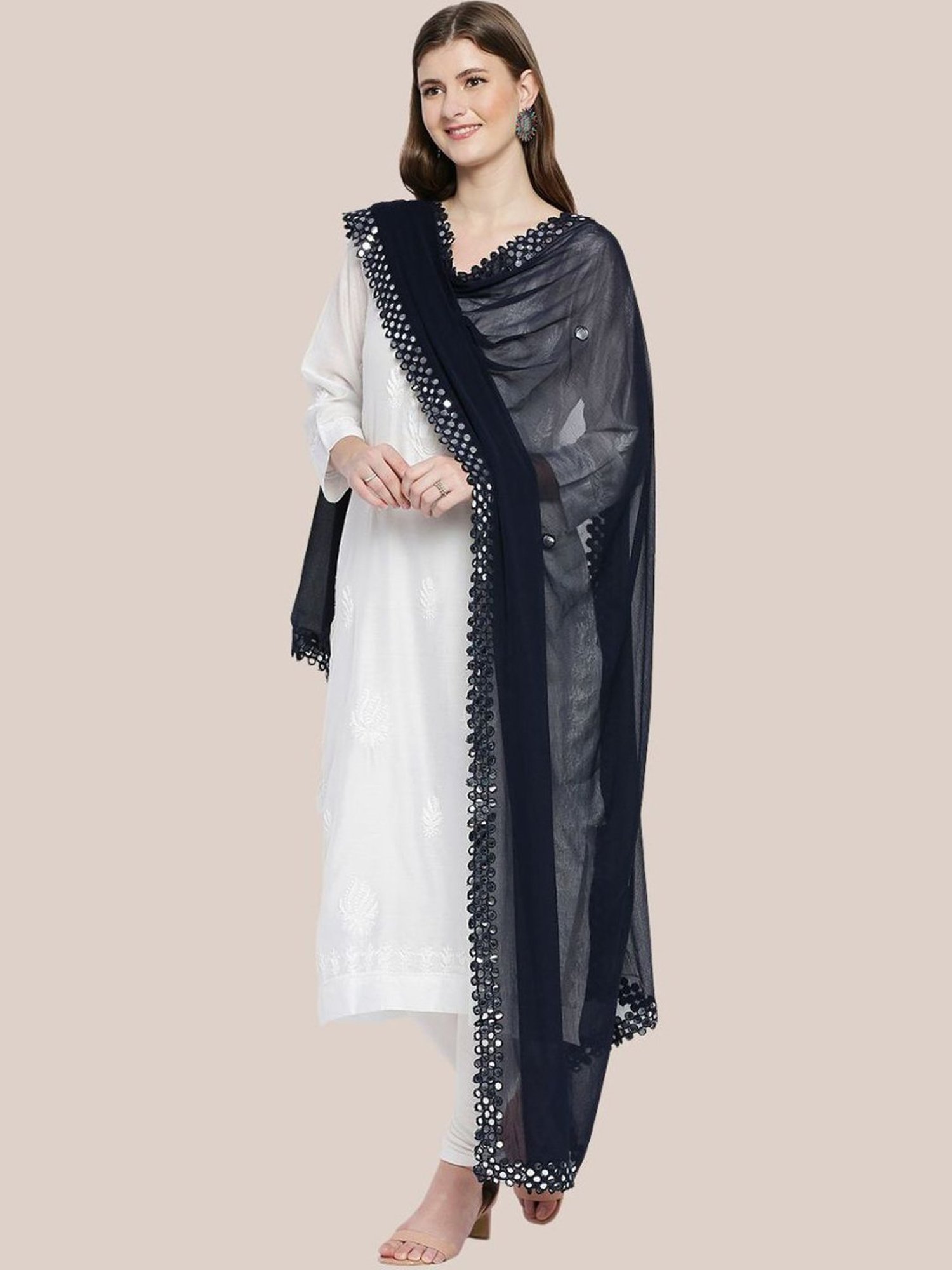 Dupatta Bazaar Navy Dupatta