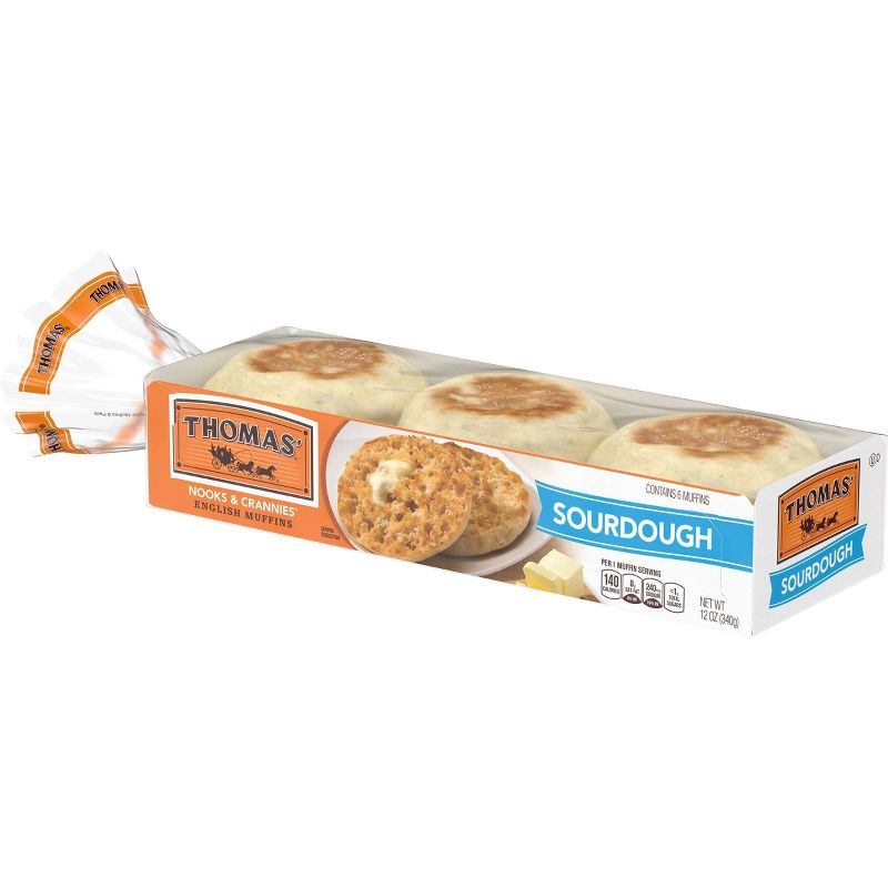Thomas' Sourdough English Muffins - 12oz/6ct